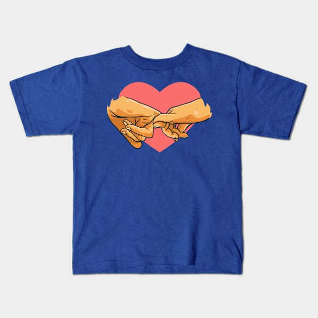 I promise you pinky promise heart Kids T-Shirt by Mako Design 